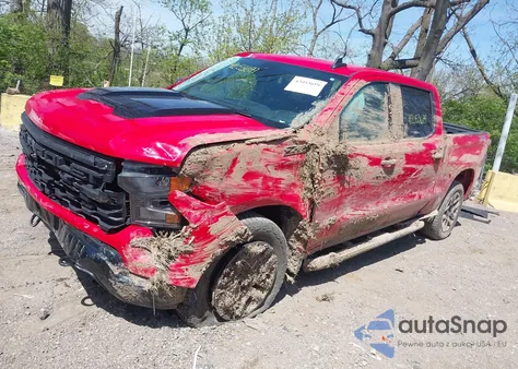 2024 Chevrolet Silverado 1500 4Wd Short Bed Custom Trail Boss z USA, uszkodzony, nr VIN 3GCPDCEKXRG265421